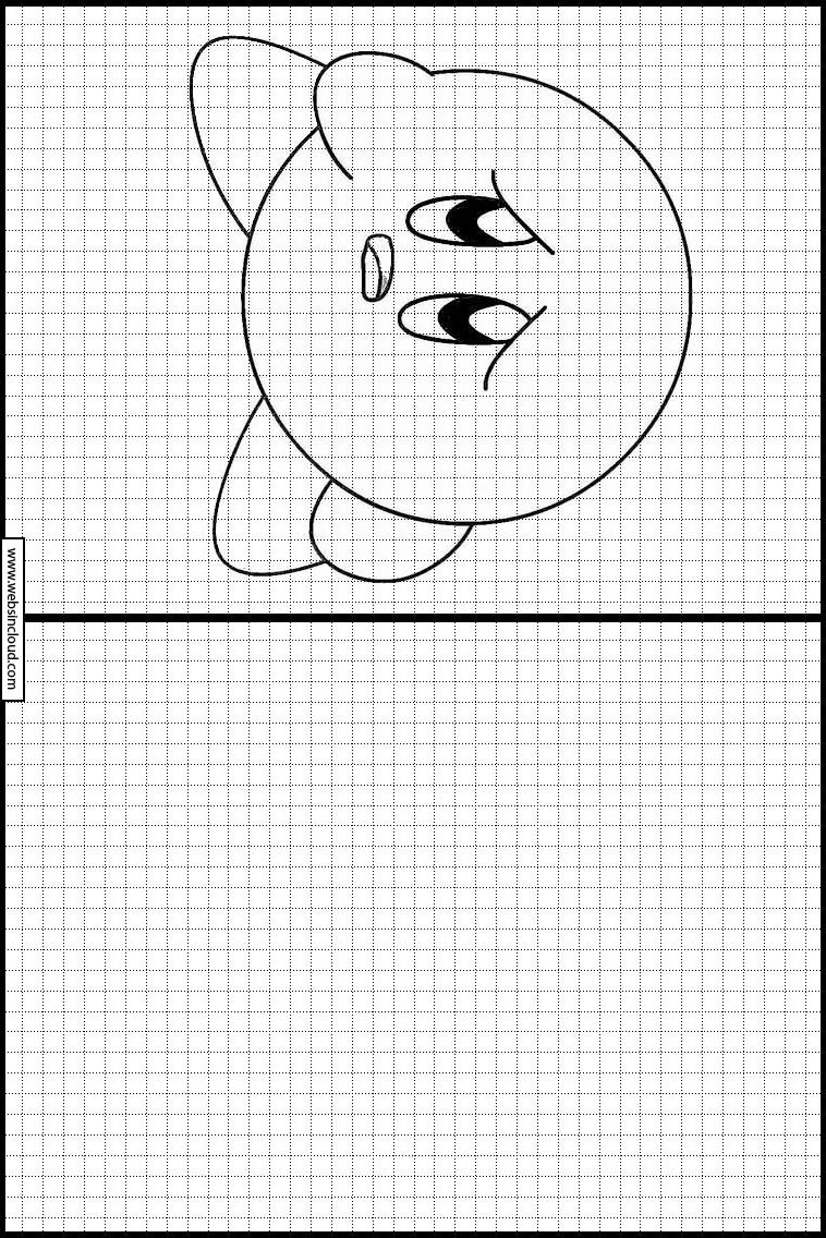 Dibujos Faciles para Aprender Dibujar Kirby de las estrellas 2