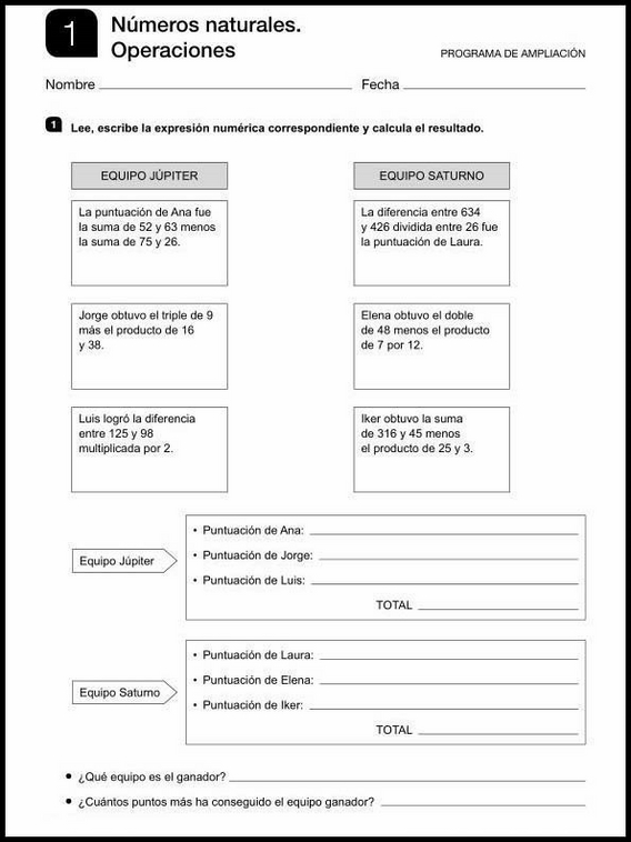 Révisions de mathématiques pour enfants de 11 ans 1