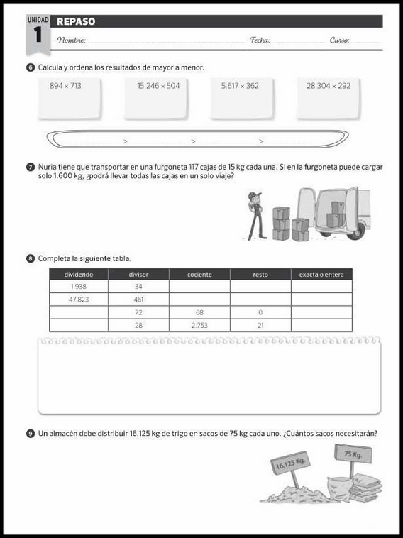 Matematika gyakorló feladatok hatodik osztályosoknak - Ismétlés  14