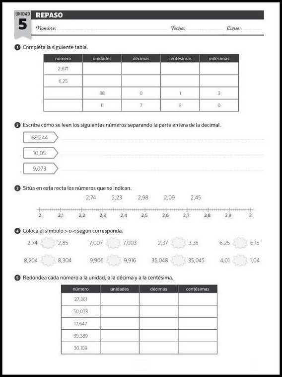 Matematika gyakorló feladatok hatodik osztályosoknak - Ismétlés  25