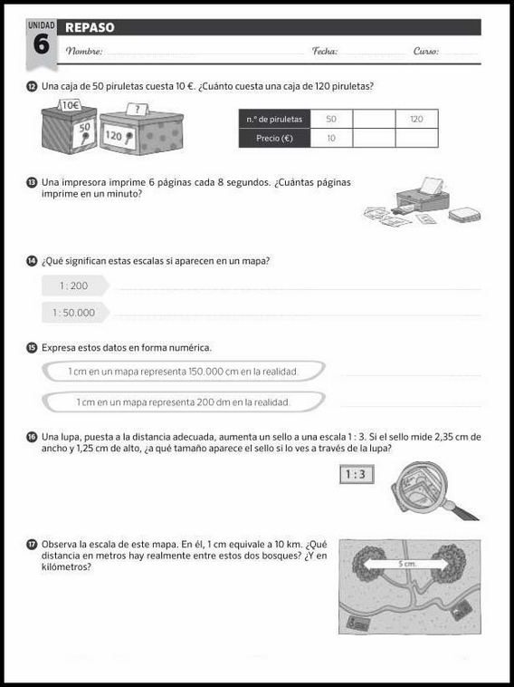 Revisões de matemática para crianças de 11 anos 30