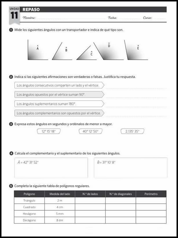 Matematika gyakorló feladatok hatodik osztályosoknak - Ismétlés  43