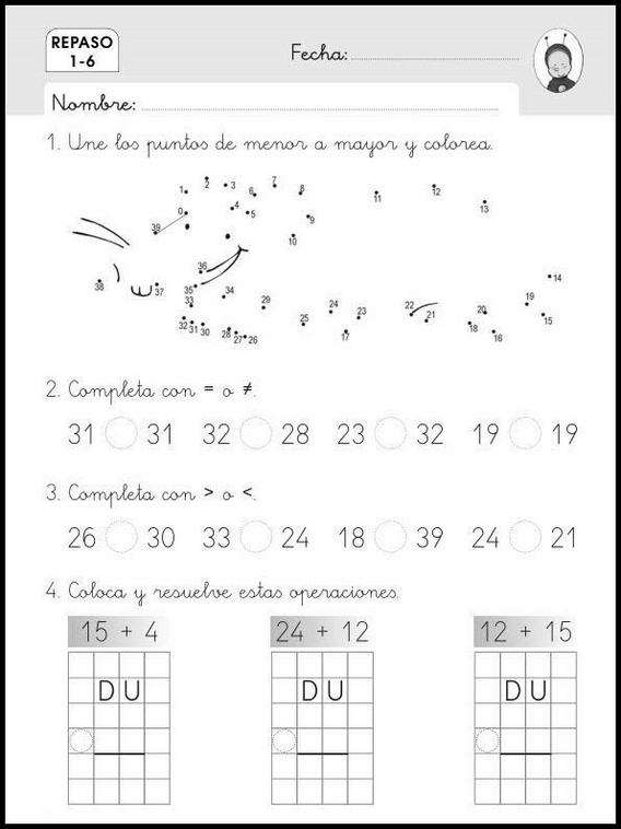 Revisões de matemática para crianças de 6 anos 46