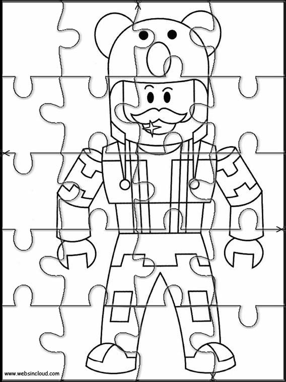 Roblox Printable Puzzle Games 21 - roblox template cut out