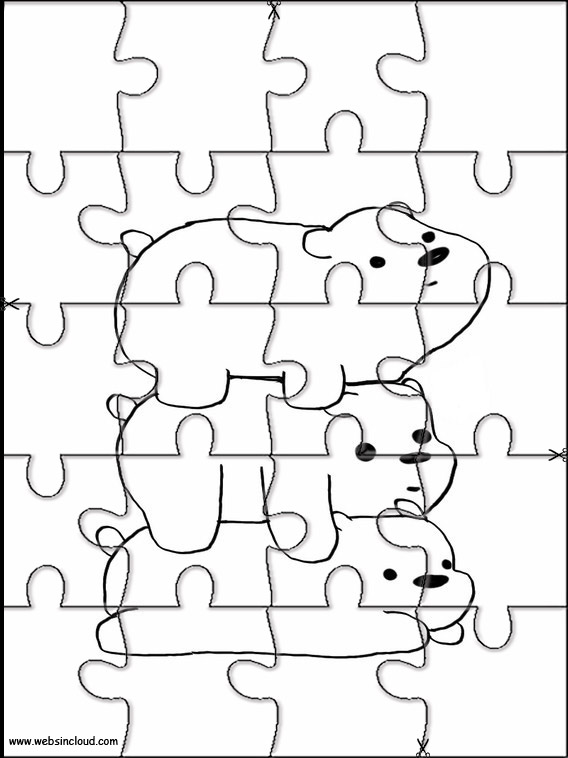 Imprimir Puzzles Rompecabezas Somos osos 6