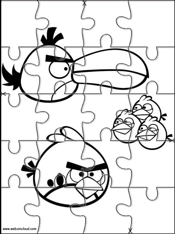 Préstamo de dinero Matemático Mismo Imprimir Actividades Puzzles Rompecabezas Angry Birds 14