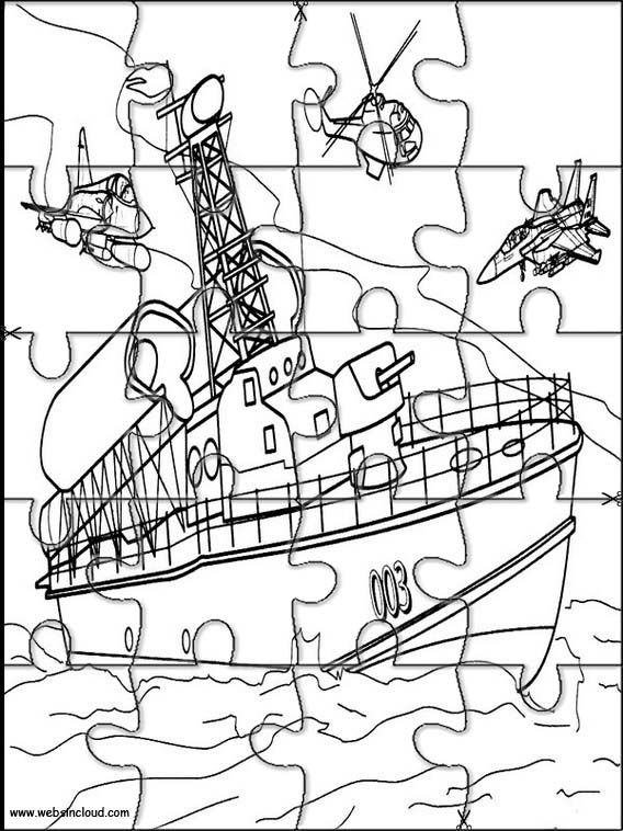 Puzzles Recortables para para Niños Barcos 9