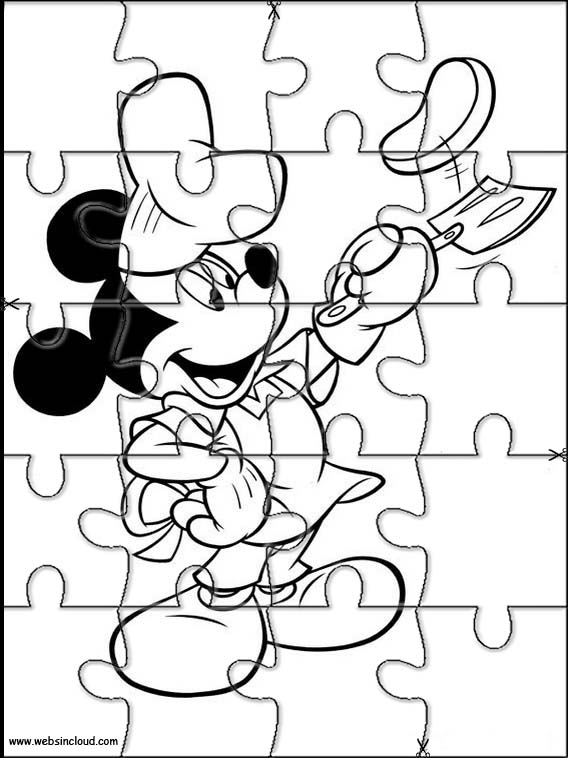 Juventud Avanzar septiembre Imprimir Actividades Puzzles Rompecabezas Mickey Mouse 14