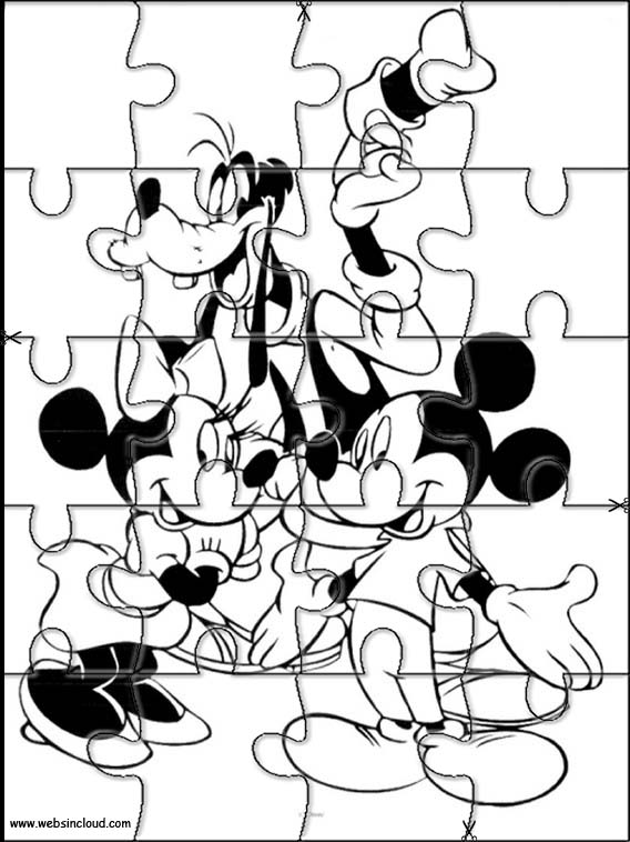 Sur oeste Intacto En la actualidad Mickey Mouse Puzzles Recortables para Niños 45
