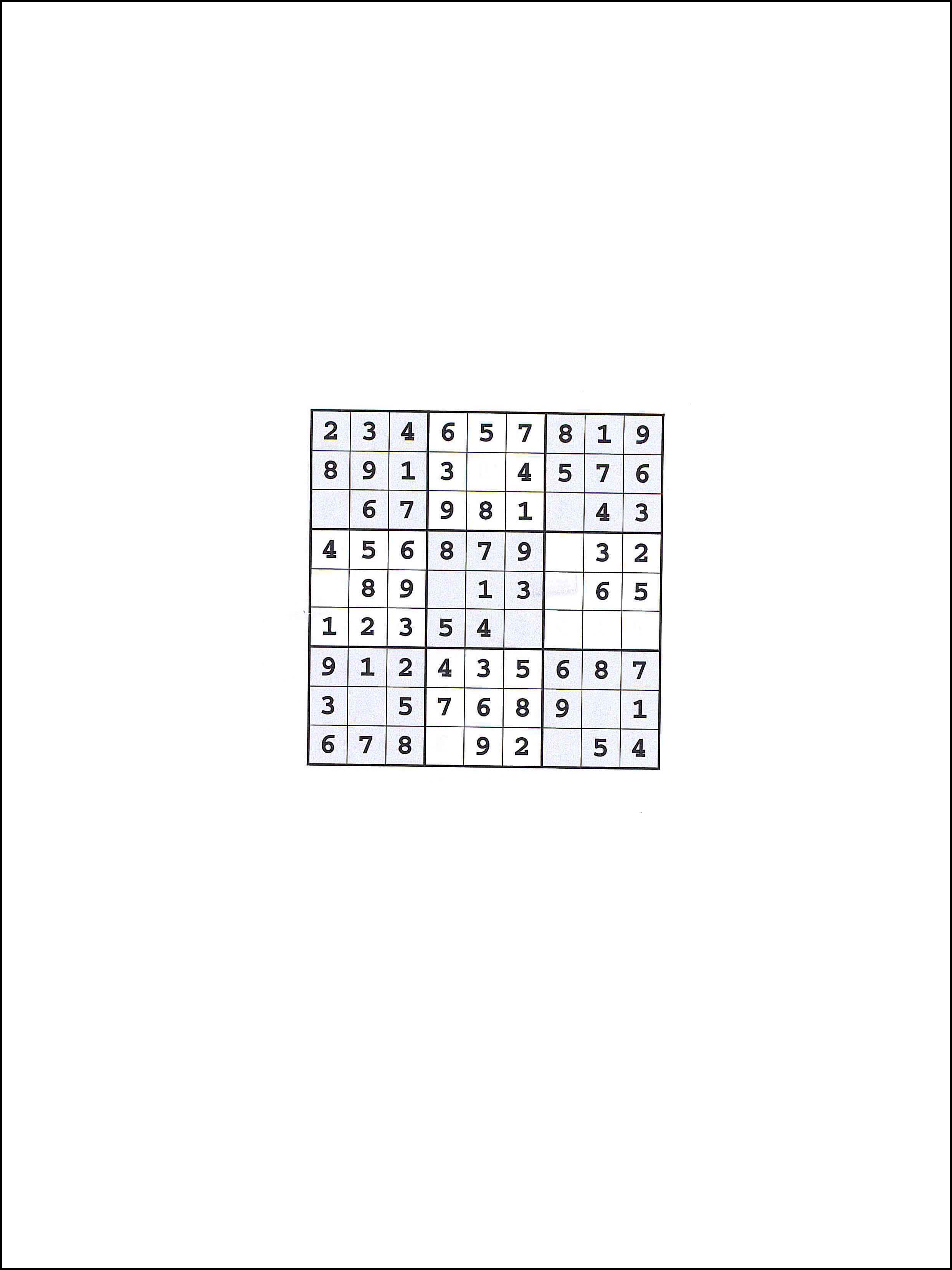 Día Bienvenido Secreto Actividades para niños para imprimir Sudoku 9x9 104