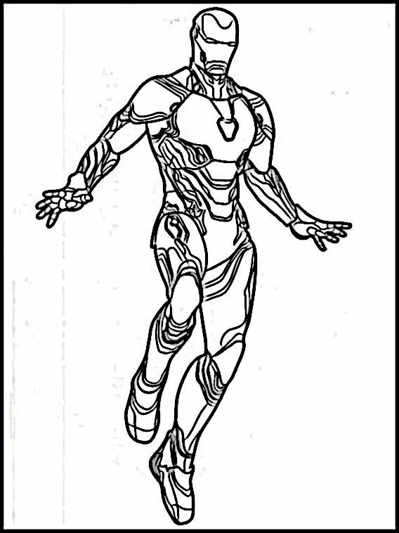 Coloring Pages Avengers: Endgame 1 online