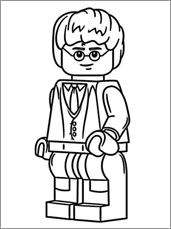 Lego Harry Potter Fargeleggingsark for barn 3 online