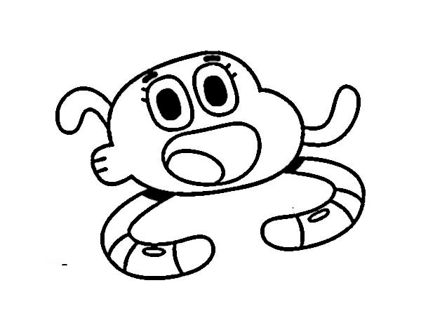 Gumball Darwin Coloring Page 4741