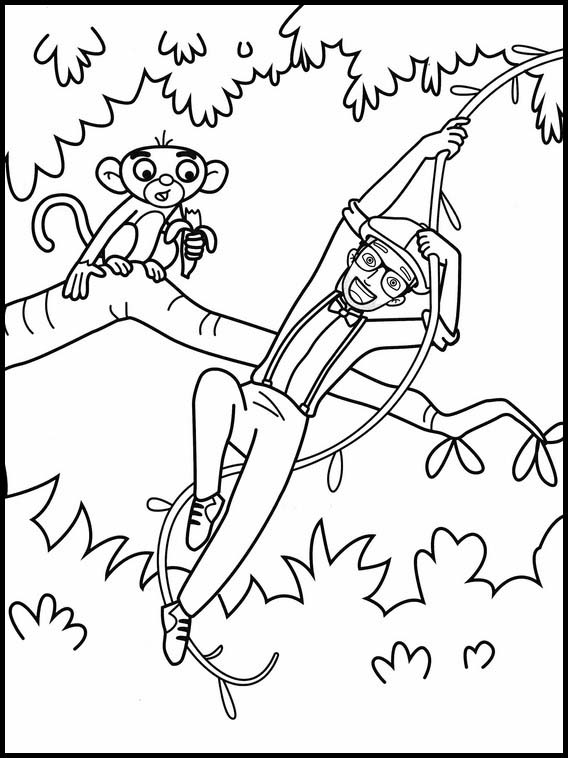 blippi coloring pages