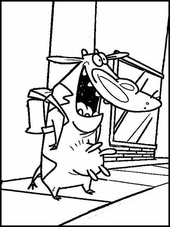 cow and chicken coloring pages