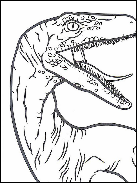 Desenho para Colorir Dinossauro Jurassic World 