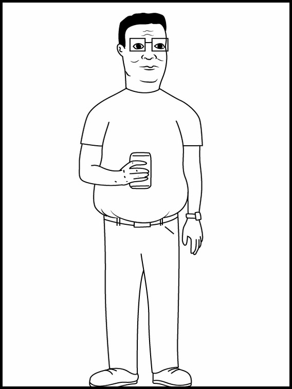 king of the hill coloring pages