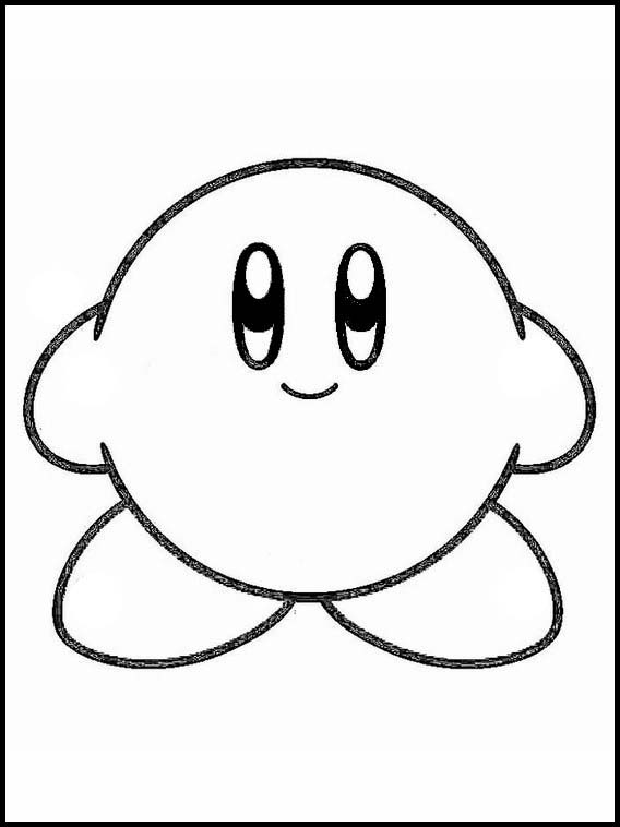 Dibujos Faciles para Dibujar Kirby de las estrellas 1