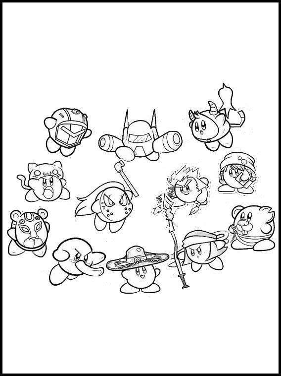 Dibujos para Dibujar Kirby de las estrellas 5