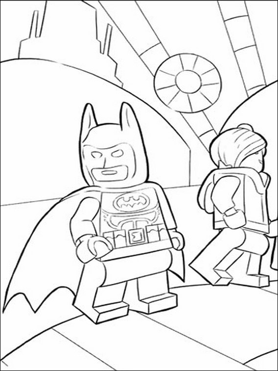 batman and robin lego coloring pages