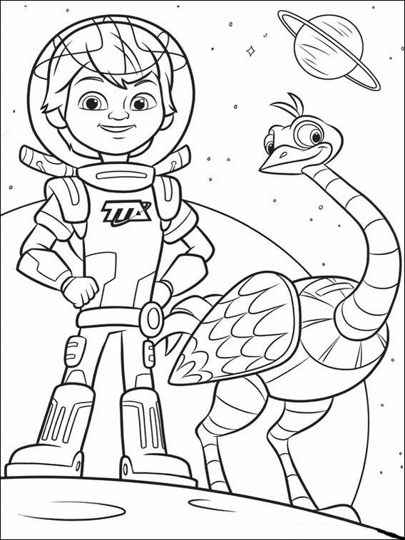 coloring pages for miles from tomorrowland