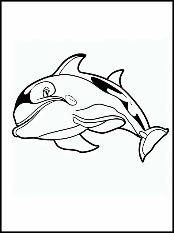 Coloring Orcas - Animals 2