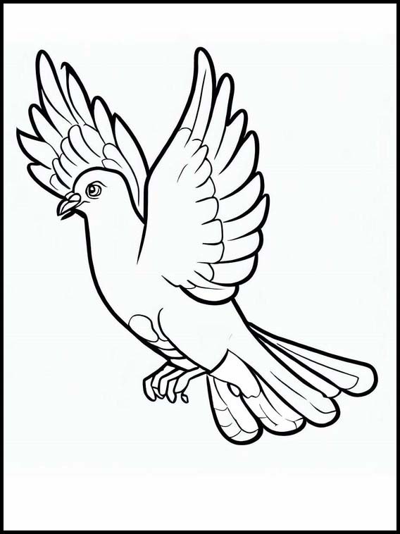 Coloring Game Pigeons - Animals 8