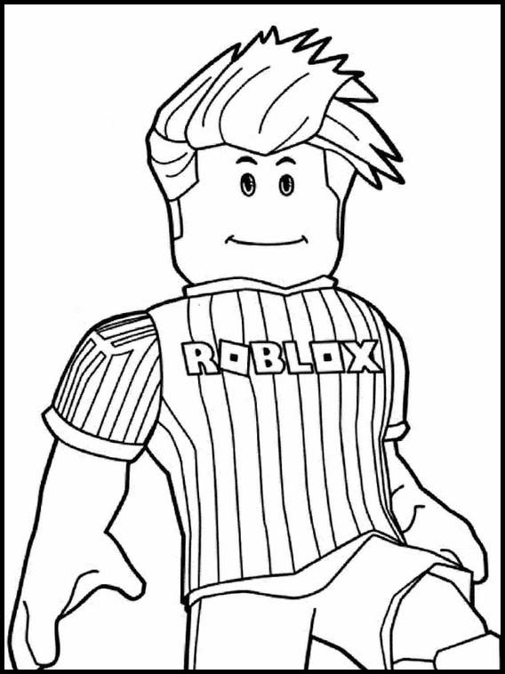 Desenhos fáceis para colorir Roblox 11