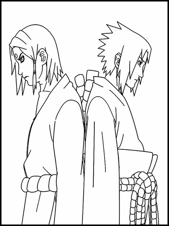 Desenhos para colorir Sasuke