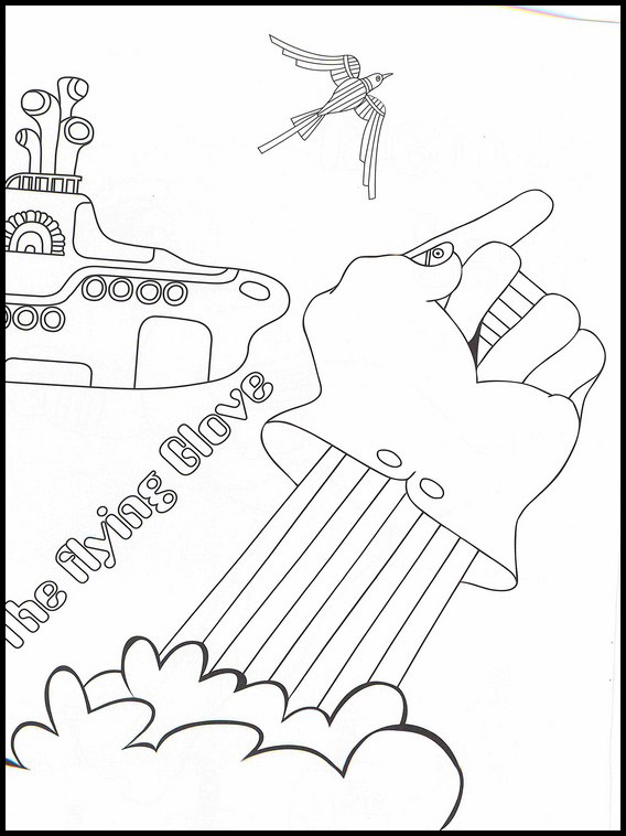 the beatles coloring page