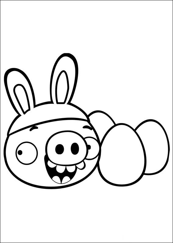 angry birds pigs coloring page