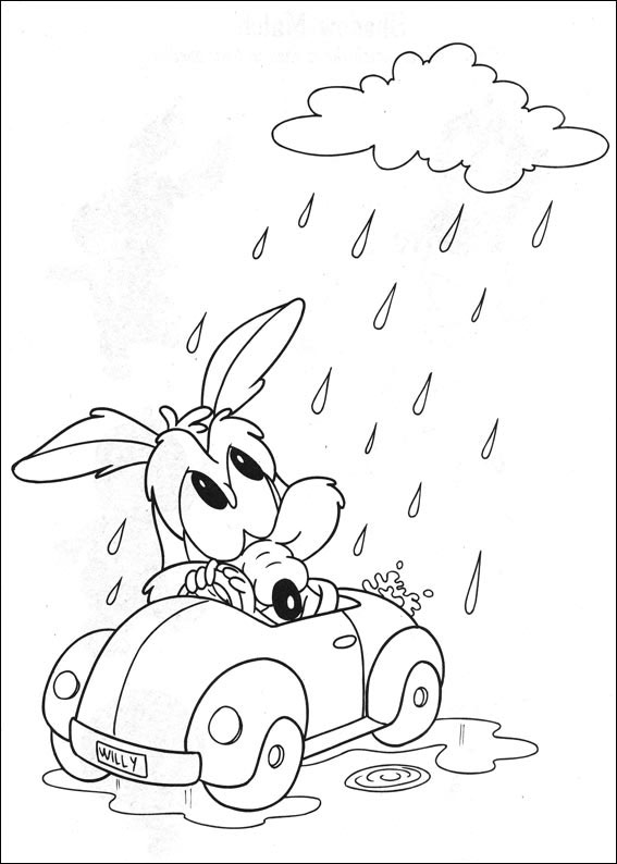 free printable baby looney tunes coloring pages