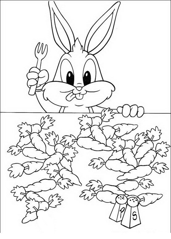 free printable baby looney tunes coloring pages