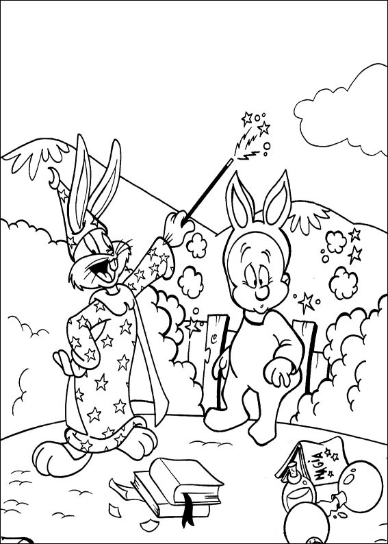 bugs and bunny coloring pages