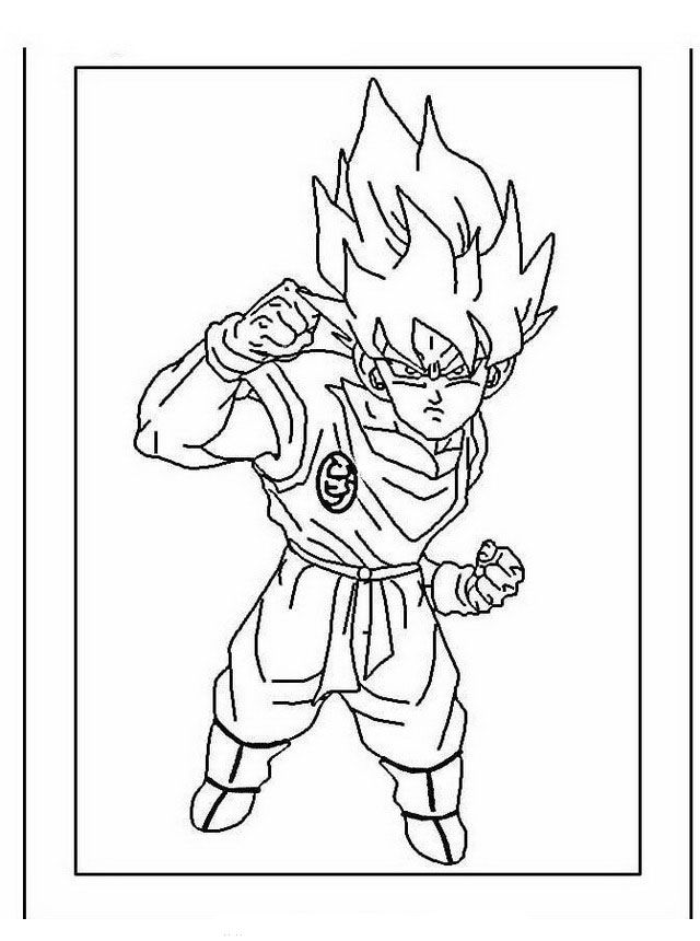 dragon ball z printable coloring book 19