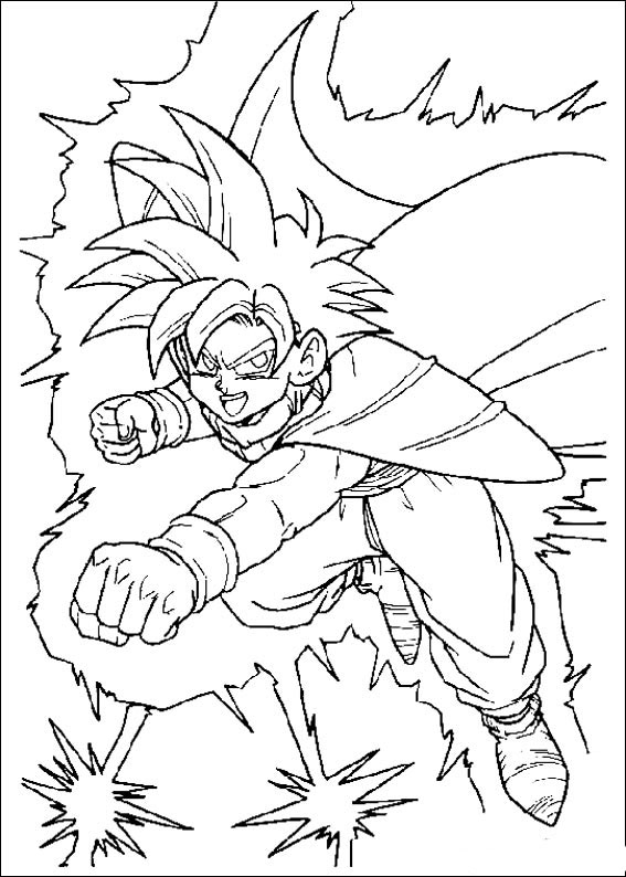 dragon ball z printable coloring pages 41