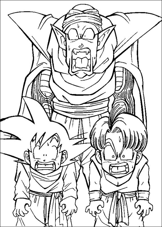 Desenhos Para Pintar e Colorir Dragon Ball Z - Imprimir Desenho 060