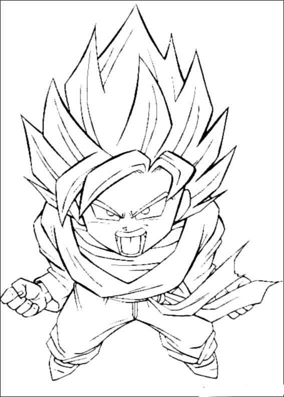 Desenhos para colorir de dragon-ball-z para imprimir - Dragon Ball Z - Just  Color Crianças : Páginas para colorir para crianças