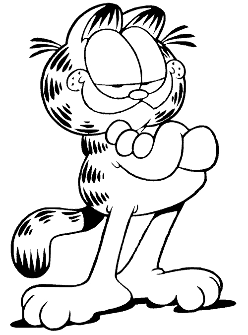 Desenhos Para Colorir Garfield