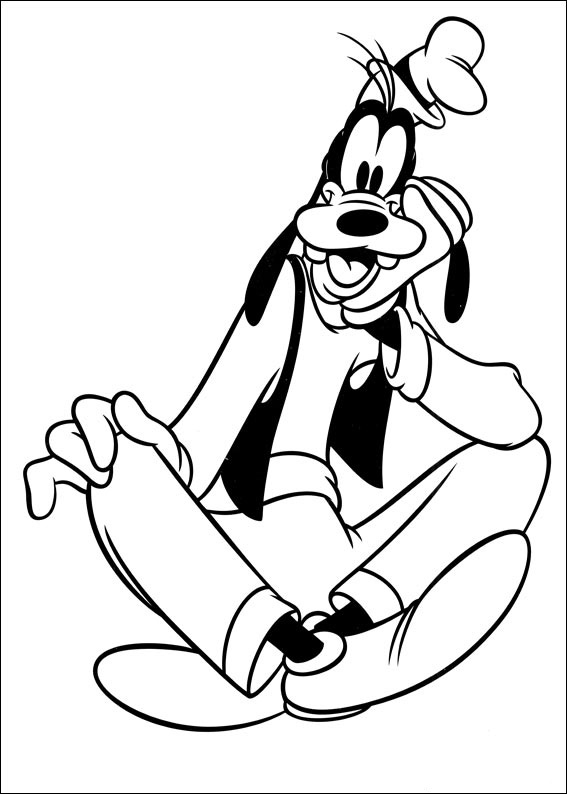 disney goofy coloring pages