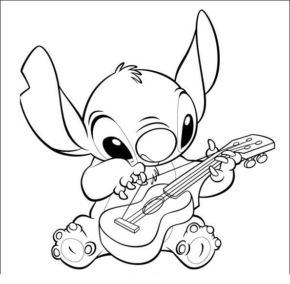 Desenho de Stitch para colorir  Desenhos para colorir e imprimir