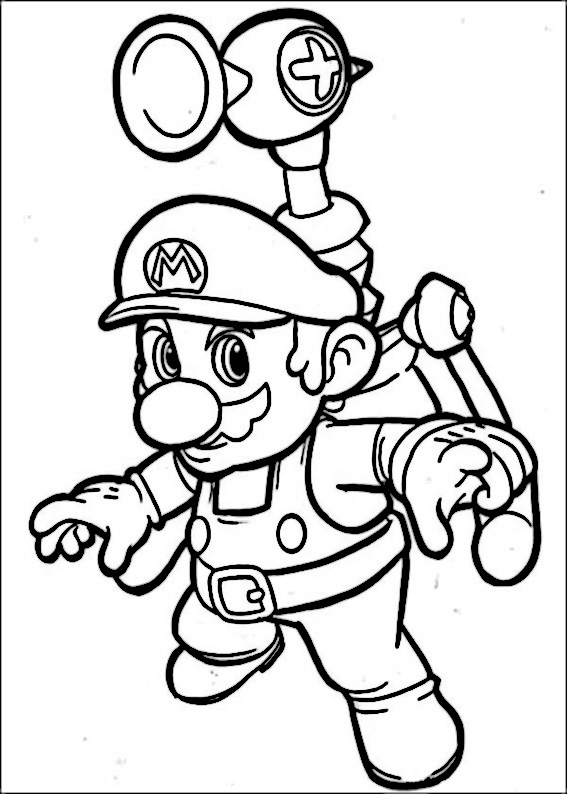 Mario Bros Nemme Tegninger til 18