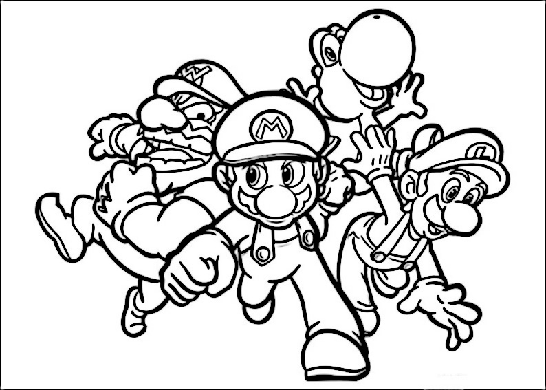 Mario Bros Tegninger til 38