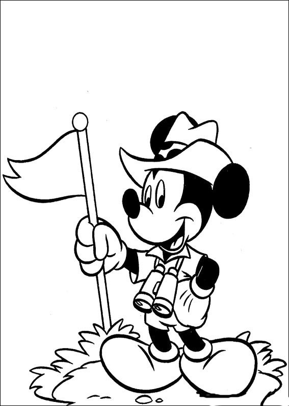 Mickey Mouse Tegninger til Farvelægning