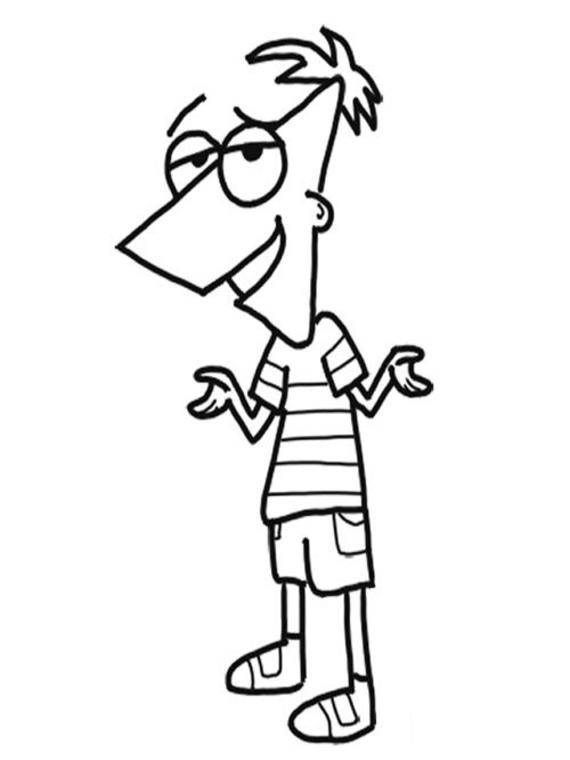 ferb and phineas coloring pages