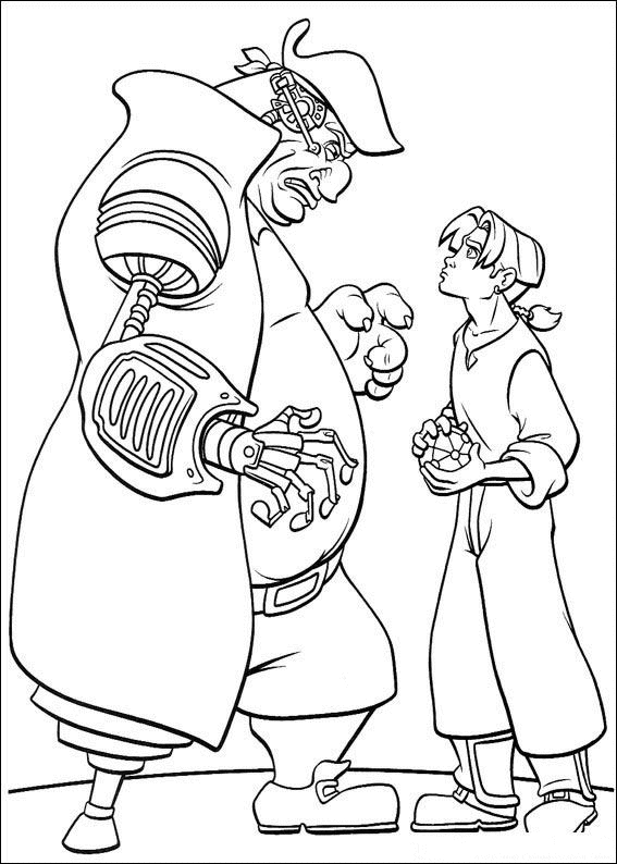 treasure planet coloring pages