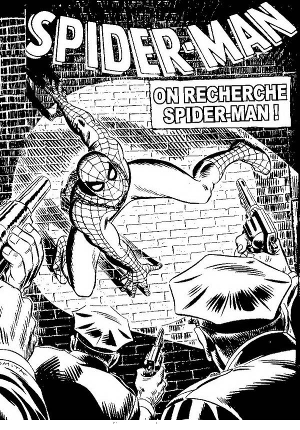 Dibujos Faciles para Pintar Spiderman 4