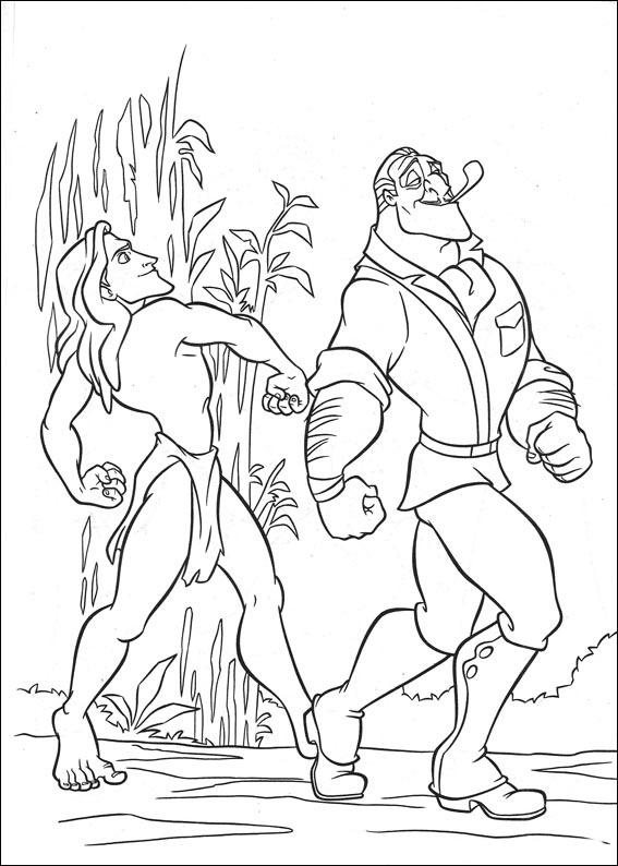 tarzan and jane coloring pages