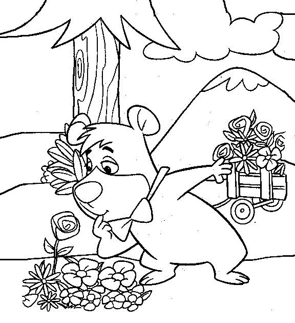 610 Yogi Bear Coloring Pages To Print  Best Free