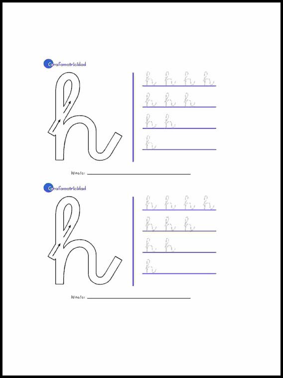 Feinmotorik mit Alphabet Spanisch zu lernen 15